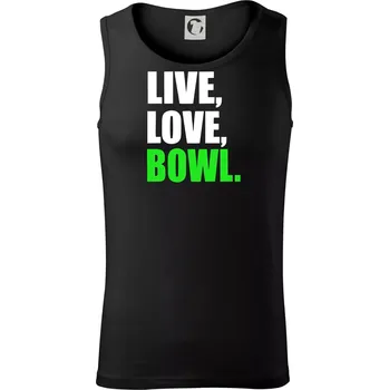 Pánské termoprádlo Live, Love, Bowl - Tílko pánské Core - XL ( Černá )