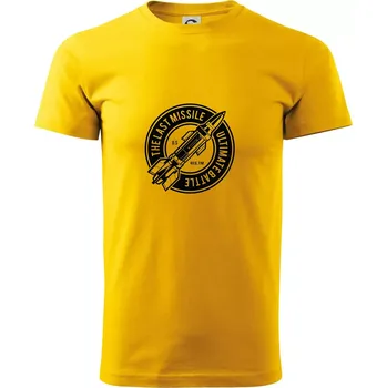 Pánské tričko The Last Missile - Triko extra velké (5-8XL) - 6XL ( Žlutá )