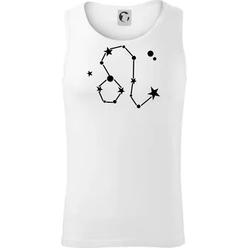 Souhvězdí - Leo - Lev - Tílko pánské Core - S ( Bílá )