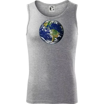 Planeta Země - Tílko pánské Core - S ( Tmavě šedý melír )