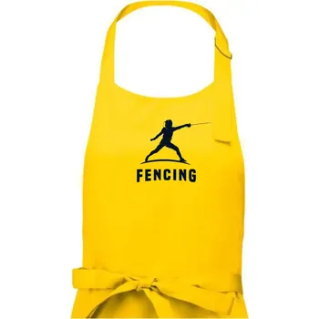 Kuchyňská zástěra Fencing (šerm) - postava - Pánská zástěra na vaření - Univerzální velikost ( Žlutá )