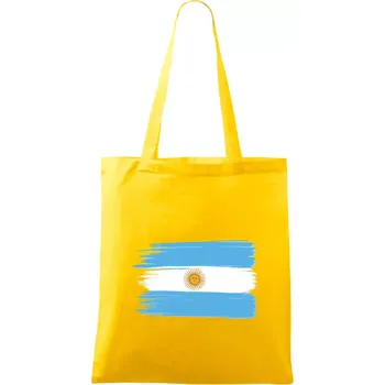 Argentina vlajka kreslená štětkou - Taška bavlněná - 42 x 38 cm ( Žlutá )