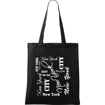 New York City font - Taška bavlněná - 42 x 38 cm ( Černá )