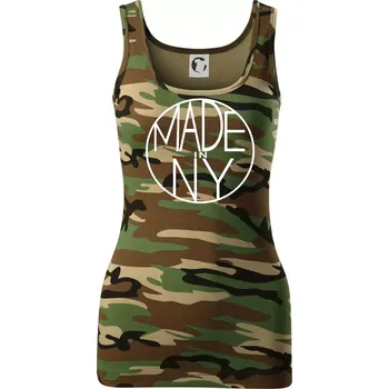 Dámské tričko Made in NY - Dámské Maskáčové tílko - M ( Hnědý maskáč )