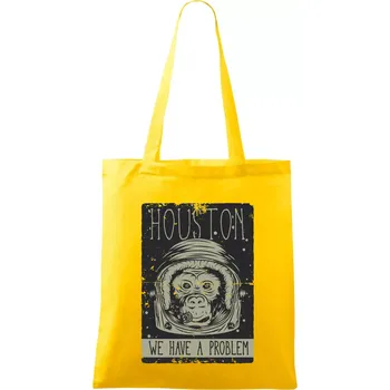 Houston we have a problem - Taška bavlněná - 42 x 38 cm ( Žlutá )