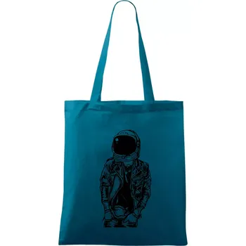 Astronaut Punkster - Taška bavlněná - 42 x 38 cm ( Petrolejová )