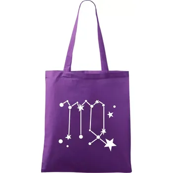 Souhvězdí - Virgo - Panna - Taška bavlněná - 42 x 38 cm ( Fialová )