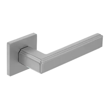 Dveřní kování Kuchinox Klika TESSERA hranatá rozeta - chrom mat - (komplet 2 ks)