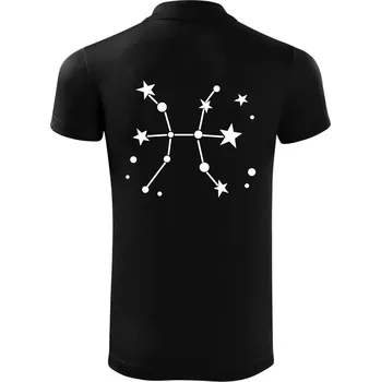 Pánská košile Souhvězdí - Pisces - Ryby - Polokošile Victory sportovní (dresovina) - S ( Černá )