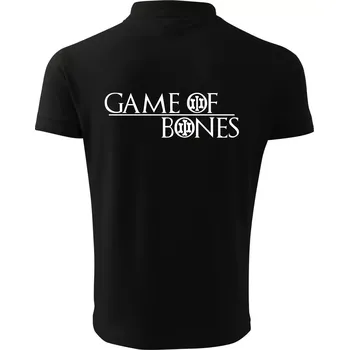 Pánská košile Game of bones - Polokošile pánská Pique Polo 203 - 3XL ( Černá )