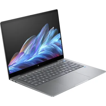 Notebook HP OmniBook X 14-fe0010nc Notebook, Snapdragon X Elite X1E-78-100, 16GB LPDDR5x, 512GB SSD, Adreno X1-85, 14" 2,2K IPS dotykový, Microsoft Copilot, W11H, stříbrný A80Q7EA#BCM