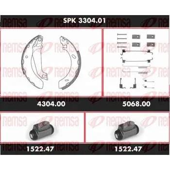 Brzdový buben Souprava brzd, bubnová brzda REMSA SPK 3304.01