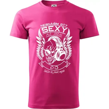 Pánské tričko Nesnáším být sexy ale jsem - DJ - Klasické pánské triko vyšší gramáže - S ( Purpurová )