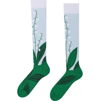 Dámské ponožky Veselé podkolenky Konvalinky
