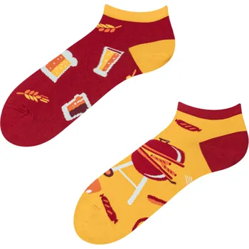 Pivo Veselé kotníkové ponožky Pivo a barbecue