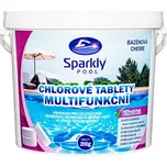 Chlorové tablety do bazénu 6v1 Sparkly POOL, multifunkční, 200 g, 3 kg