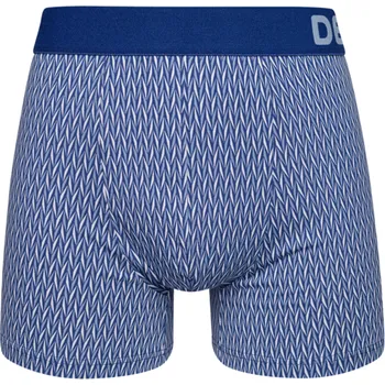 Boxerky Modro-šedé pánské vzorované boxerky