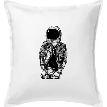 Polštář Astronaut Punkster - Polštář 50x50 - 50x50 - Pouze potah ( Bílá )