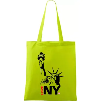 Socha svobody velká - Taška bavlněná - 42 x 38 cm ( Limetková )