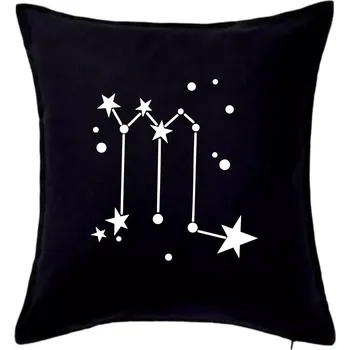 Polštář Souhvězdí - Scorpio - Štír - Polštář 50x50 - 50x50 - Pouze potah ( Černá )