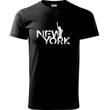 Pánské tričko New York retro - Triko extra velké (5-8XL) - 7XL ( Černá )