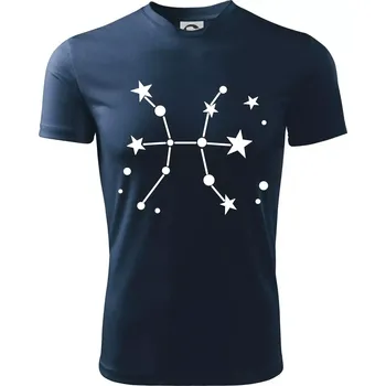 Souhvězdí - Pisces - Ryby - Dětské triko sportovní (dresovina) - 146 cm/10 let ( Námořní modrá (velmi tmavá - téměř černá) )