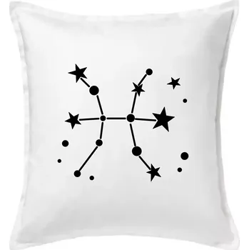 Polštář Souhvězdí - Pisces - Ryby - Polštář 50x50 - 50x50 - Pouze potah ( Bílá )