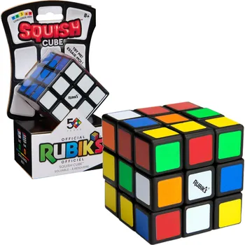 Modelovací hmota Spin Master Games Rubikova kostka 3x3 pěnová verze Squish Cube