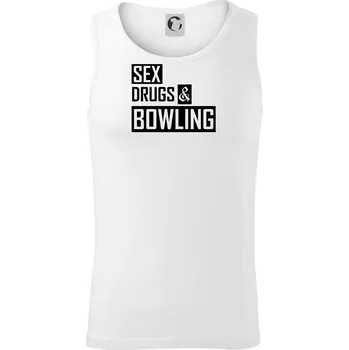 Sex drugs bowling - Tílko pánské Core - 2XL ( Bílá )