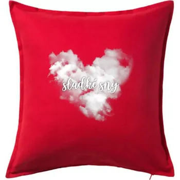 Polštář Sladké sny - Polštář 50x50 - 50x50 - Pouze potah ( Červená )