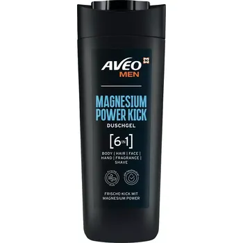 Sprchový gel AVEO MEN Sprchový gel s hořčíkem Power Kick 6 v 1 300 ml