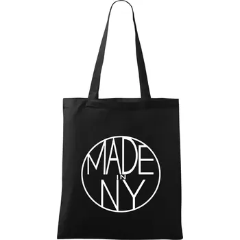 Nákupní taška Made in NY - Taška bavlněná - 42 x 38 cm ( Černá )