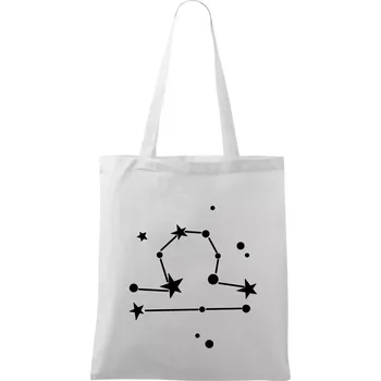 Nákupní taška Souhvězdí - Libra - Váhy - Taška bavlněná - 42 x 38 cm ( Bílá )