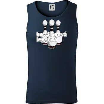 Bowlingová legenda - Tílko pánské Core - XL ( Námořní modrá (velmi tmavá - téměř černá) )
