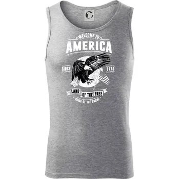 Pánské termoprádlo Welcome To America - Tílko pánské Core - L ( Tmavě šedý melír )