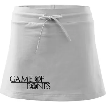 Dámská sukně Game of bones - Sportovní sukně - two in one - L ( Bílá )