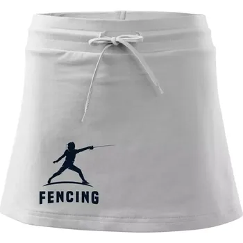 Dámská sukně Fencing (šerm) - postava - Sportovní sukně - two in one - M ( Bílá )