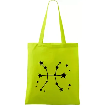 Souhvězdí - Pisces - Ryby - Taška bavlněná - 42 x 38 cm ( Limetková )