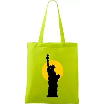 Socha svobody slunce - Taška bavlněná - 42 x 38 cm ( Limetková )