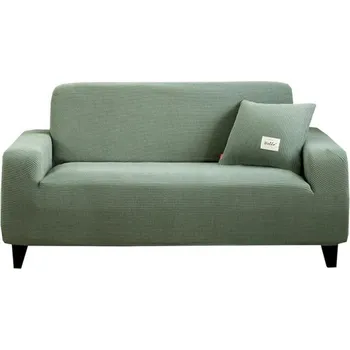 Potah na židli Napínací elastický potah na 3místnou pohovku 175–210 cm Žakárový potah na sedačku Barevné provedení Ochranný potah do obýváku světle zelená