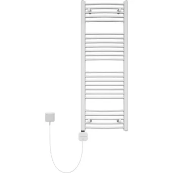 Radiátor Korado Těleso koupelnové trubkové elektrické Koralux Rondo Classic KRCA 1500/450, výkon 500 W, topné těleso s integrovaným regulátorem ovládaný aplikací, barva bílá