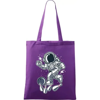 Astro bowling - Taška bavlněná - 42 x 38 cm ( Fialová )