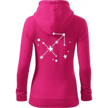 Dámská mikina Souhvězdí - Sagittarius - Střelec - Dámská mikina trendy zipper s kapucí - 2XL ( Purpurová )