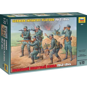 Plastikový model Zvezda Wargames figurky 8078 - German Infantry WWII (1:72)