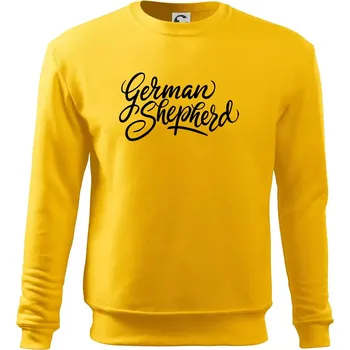 Pánská mikina German shepherd - nápis okrasny - nápis okrasný - Mikina Essential pánská - XL ( Žlutá )