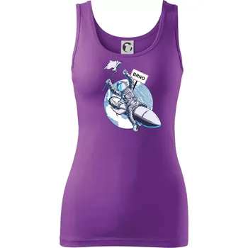 Dámské tričko Brno penis raketa - Dámské tílko - L ( Fialová )