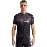 Crussis Cyklistický dres – ONE pánský krátký rukáv černá/bílá XXL.CSW-058-XXL