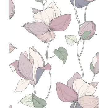 Tapeta Vliesová tapeta na zeď MA947472, Flora Bílá;Fialová