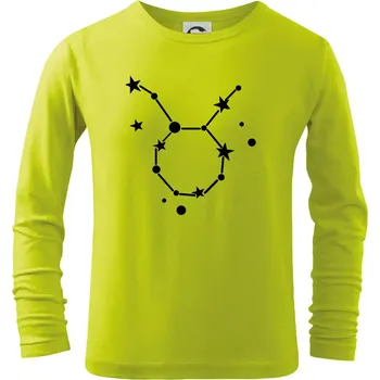Dětská móda Souhvězdí - Taurus - Býk - Triko dětské Long Sleeve - 134 cm/8 let ( Limetková )