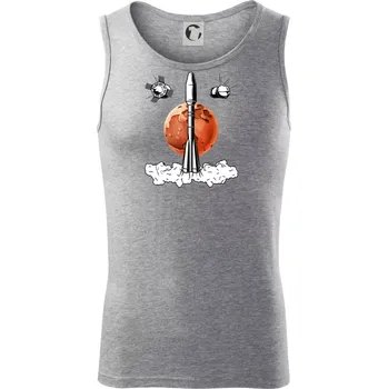 Raketoplán Mars - Tílko pánské Core - XL ( Tmavě šedý melír )